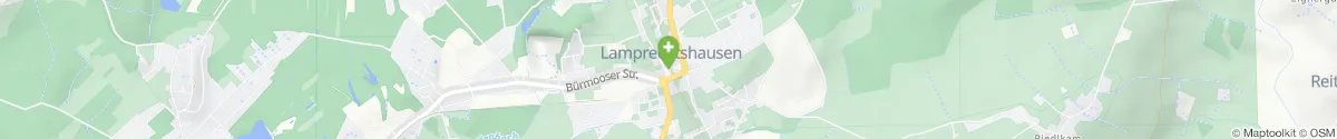 Kartendarstellung des Standorts für Weidmoos-Apotheke in 5112 Lamprechtshausen